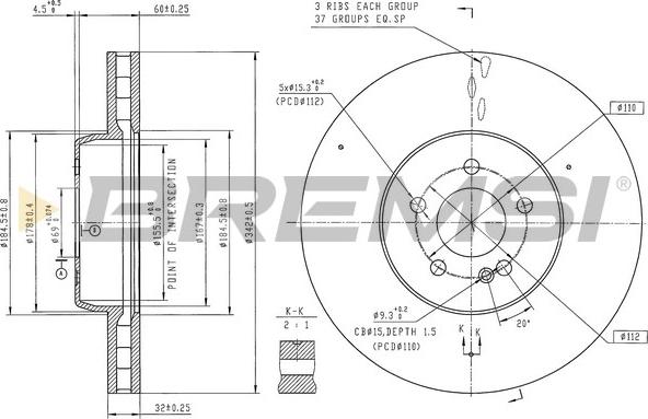 Bremsi CD8713V - Discofreno autozon.pro