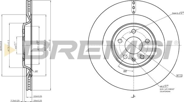 Bremsi CD7990V - Discofreno autozon.pro