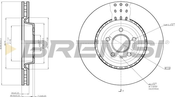 Bremsi CD7997V - Discofreno autozon.pro