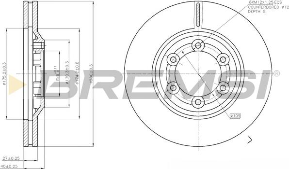 Bremsi CD7947V - Discofreno autozon.pro