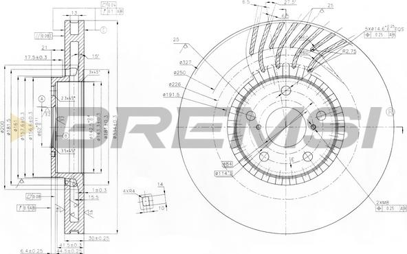 Bremsi CD7957VLS - Discofreno autozon.pro