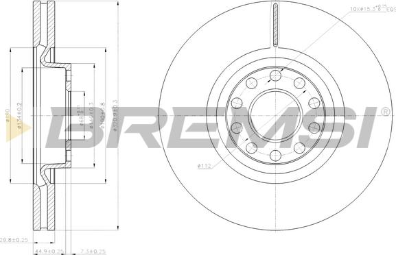 Bremsi CD7983V - Discofreno autozon.pro