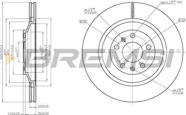 Bremsi CD7935V - Discofreno autozon.pro