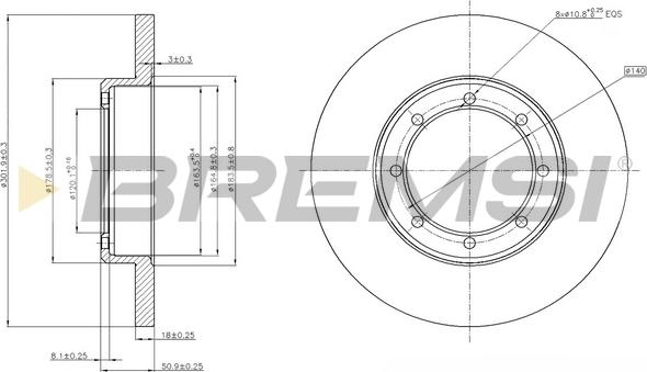 Bremsi CD7977S - Discofreno autozon.pro