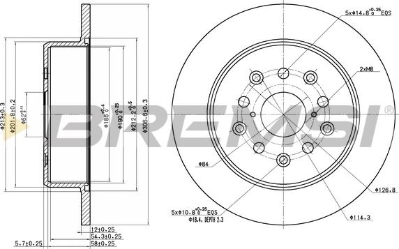 Bremsi CD7499S - Discofreno autozon.pro