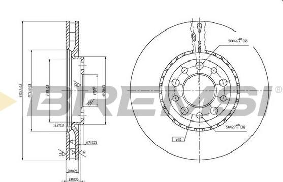 Bremsi CD7449V - Discofreno autozon.pro