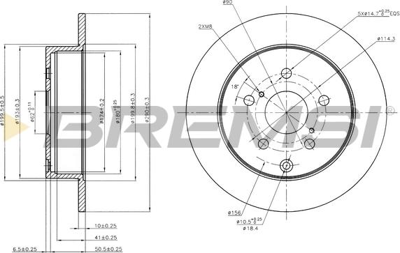 Bremsi CD7409S - Discofreno autozon.pro