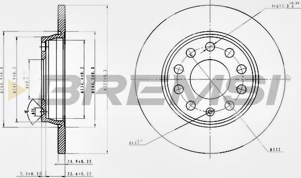 Bremsi CD7425S - Discofreno autozon.pro