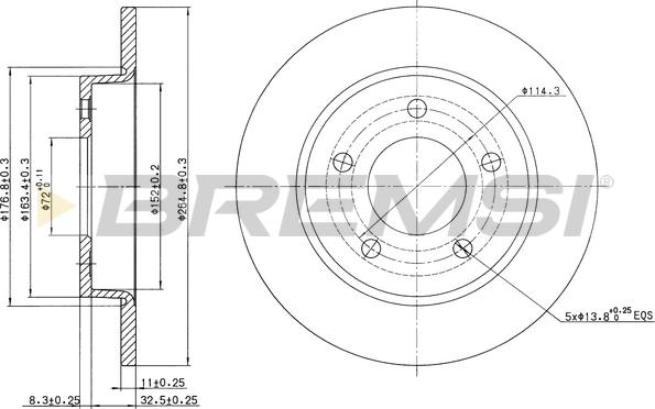 Bremsi CD7420S - Discofreno autozon.pro