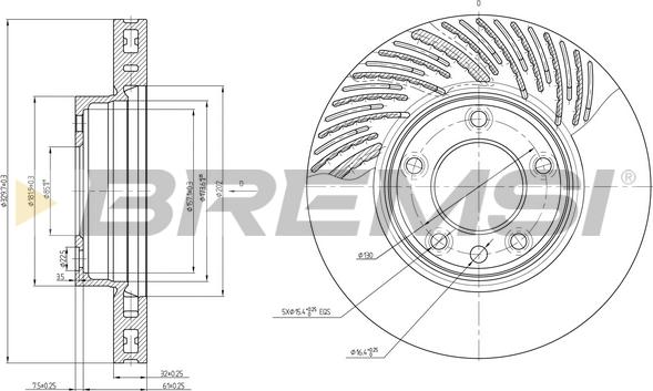 Bremsi CD7591VLS - Discofreno autozon.pro