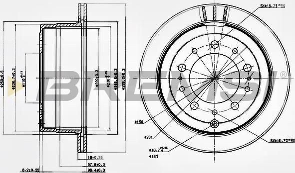 Bremsi CD7597V - Discofreno autozon.pro