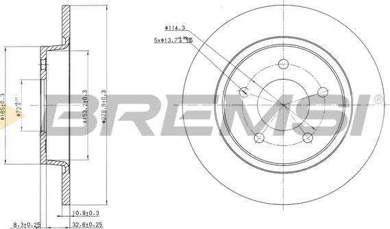 Bremsi CD7546S - Discofreno autozon.pro