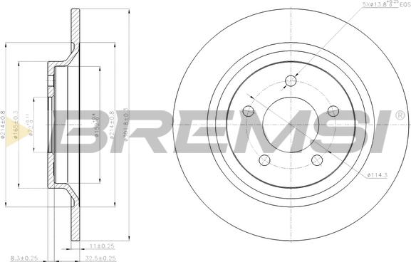 Bremsi CD7547S - Discofreno autozon.pro