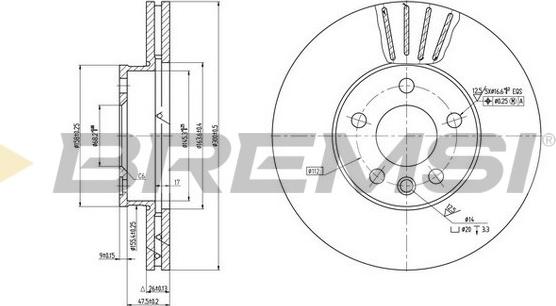 Bremsi CD7559V - Discofreno autozon.pro