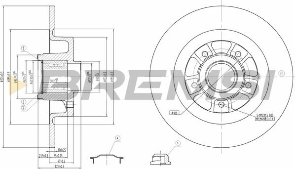 Bremsi CD7569S - Discofreno autozon.pro