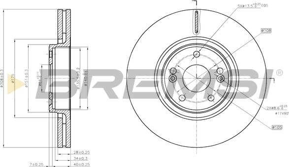 Bremsi CD7511V - Discofreno autozon.pro