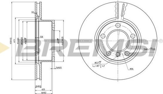 Bremsi CD7536V - Discofreno autozon.pro