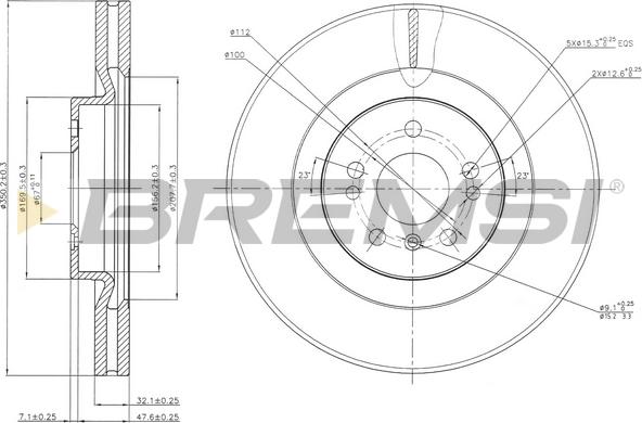 Bremsi CD7532V - Discofreno autozon.pro