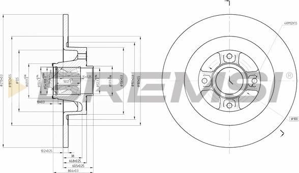 Bremsi CD7570S - Discofreno autozon.pro