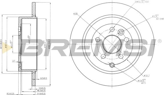 Bremsi CD7578S - Discofreno autozon.pro