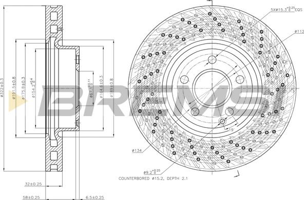 Bremsi CD7694V - Discofreno autozon.pro