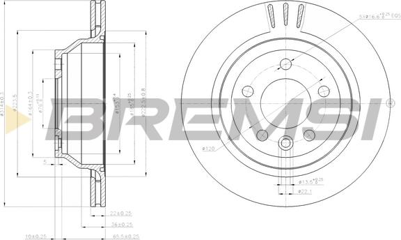 Bremsi CD7698V - Discofreno autozon.pro