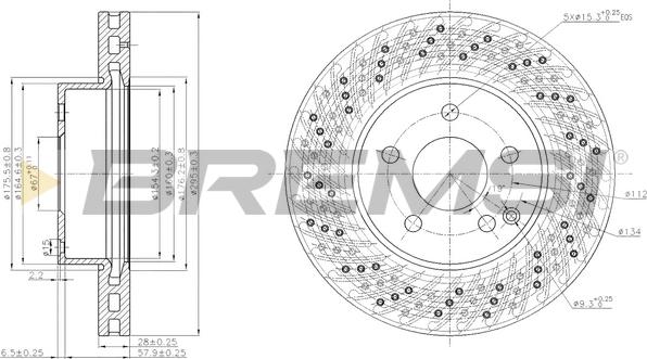 Bremsi CD7693V - Discofreno autozon.pro