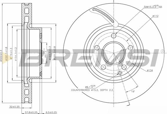 Bremsi CD7692V - Discofreno autozon.pro