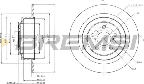 Bremsi CD7647S - Discofreno autozon.pro