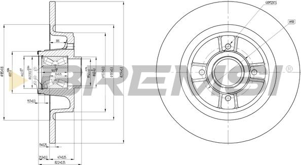 Bremsi CD7656S - Discofreno autozon.pro