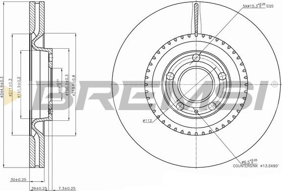 Bremsi CD7661V - Discofreno autozon.pro