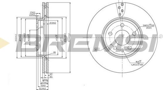 Bremsi CD7663V - Discofreno autozon.pro