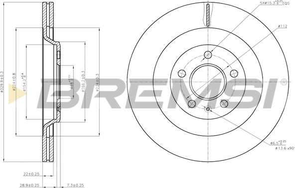 Bremsi CD7667V - Discofreno autozon.pro