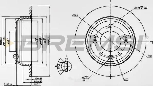 Bremsi CD7618S - Discofreno autozon.pro