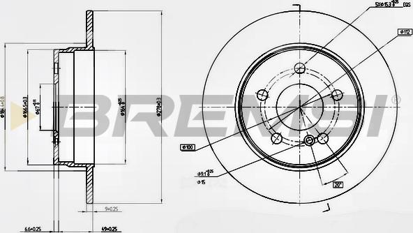 Bremsi CD7689S - Discofreno autozon.pro