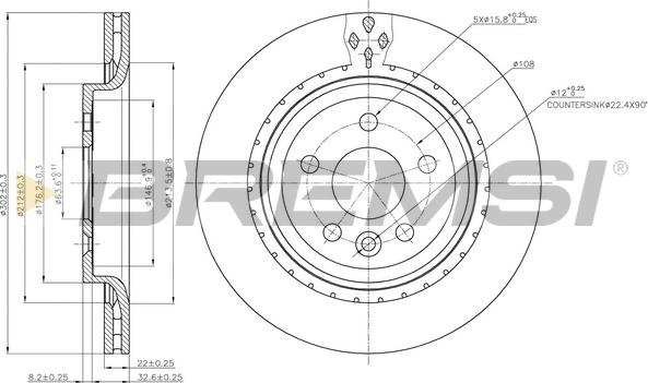 Bremsi CD7681V - Discofreno autozon.pro