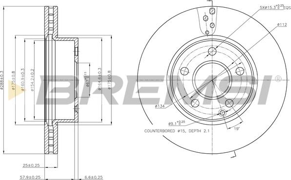 Bremsi CD7688V - Discofreno autozon.pro