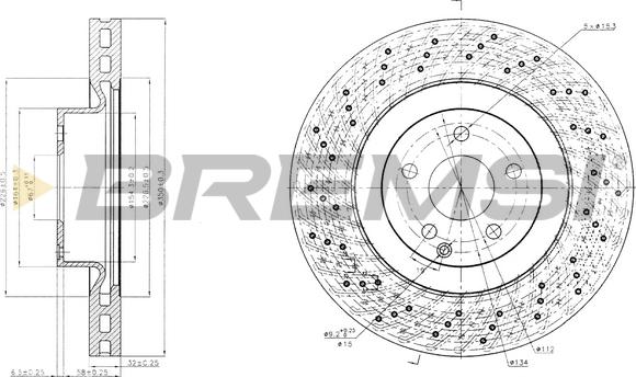 Bremsi CD7639V - Discofreno autozon.pro