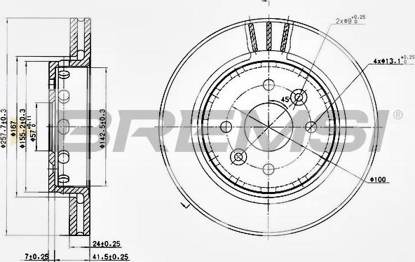 Bremsi CD7628V - Discofreno autozon.pro