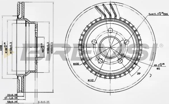 Bremsi CD7672V - Discofreno autozon.pro