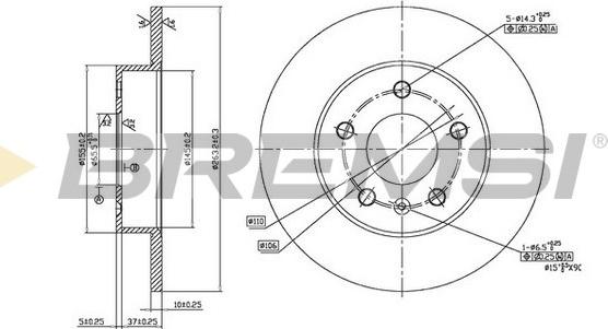 Bremsi CD7044S - Discofreno autozon.pro