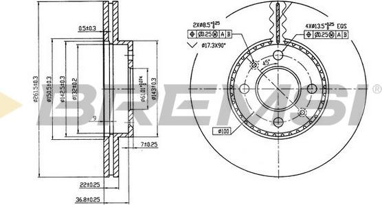 Bremsi CD7006V - Discofreno autozon.pro