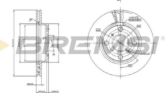 Bremsi CD7084V - Discofreno autozon.pro