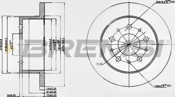 Bremsi CD7144S - Discofreno autozon.pro