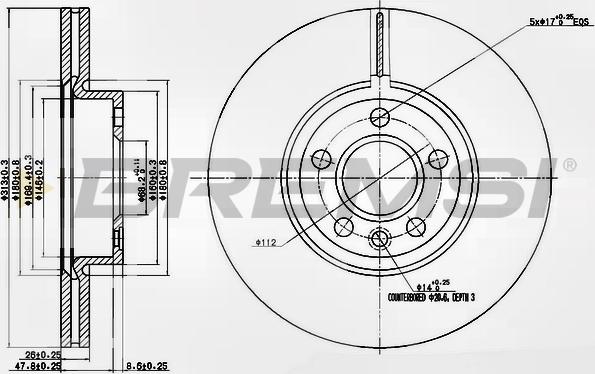 Bremsi CD7160V - Discofreno autozon.pro