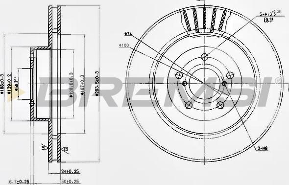 Bremsi CD7175V - Discofreno autozon.pro