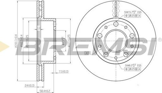 Bremsi CD7170V - Discofreno autozon.pro