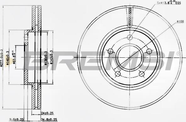 Bremsi CD7172V - Discofreno autozon.pro