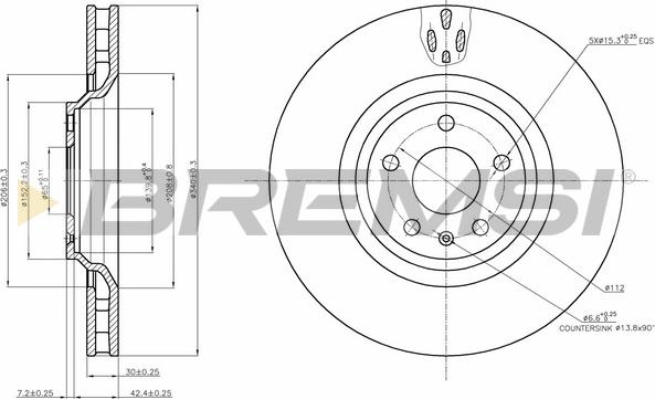 Bremsi CD7847V - Discofreno autozon.pro