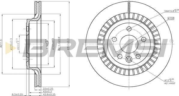 Bremsi CD7802V - Discofreno autozon.pro